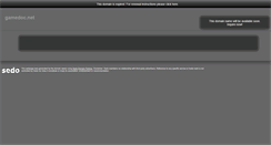 Desktop Screenshot of gamedoc.net